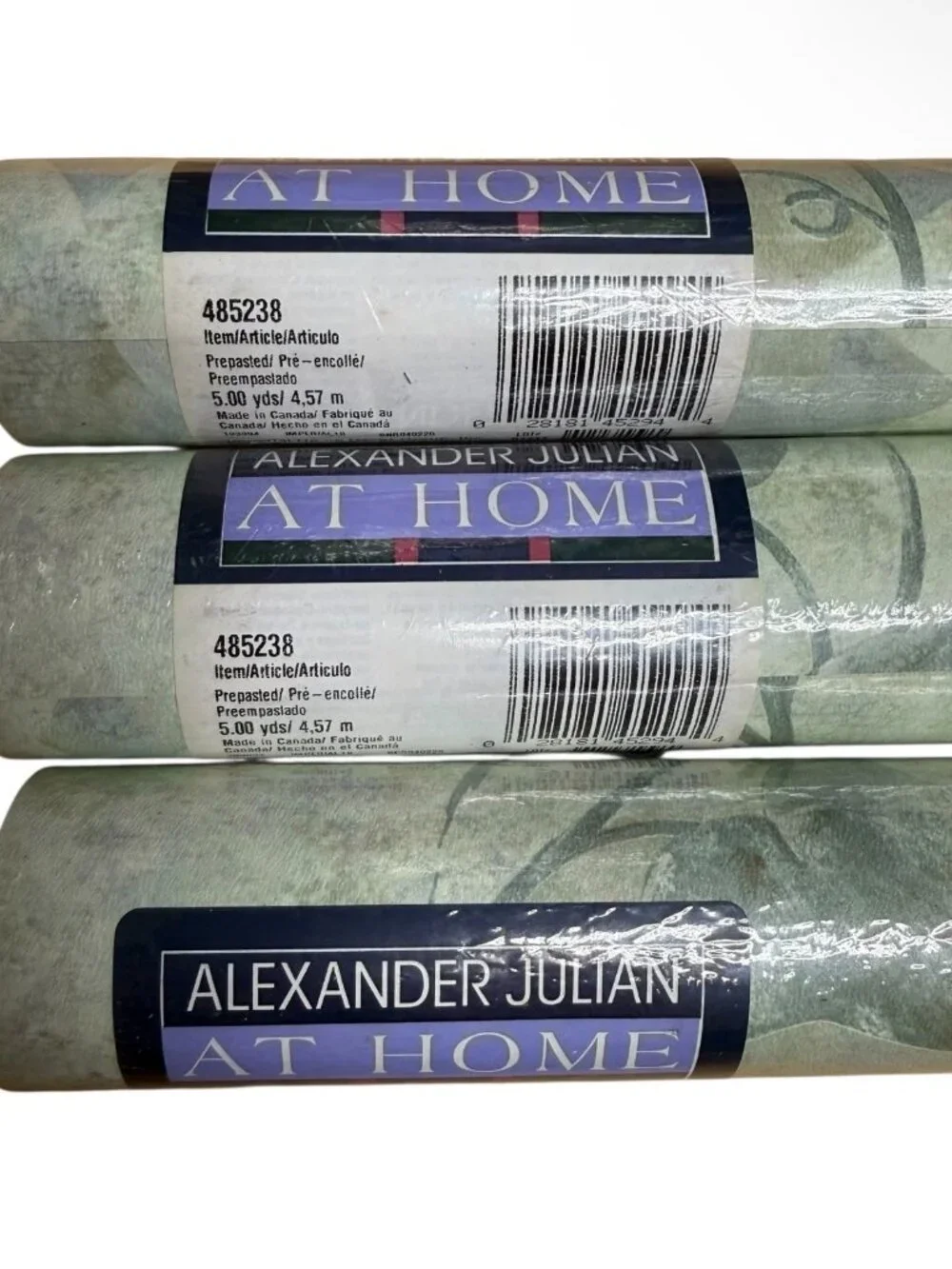 Vintage Wallpaper Border Vine Greenery Alexander Julian At Home 3 Rolls NEW